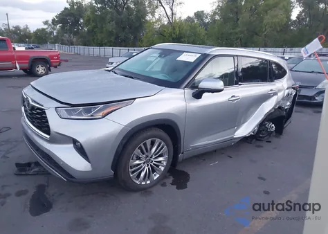 2025 Toyota Highlander Platinum from USA, damaged, VIN 5TDEBRCH9SS654727